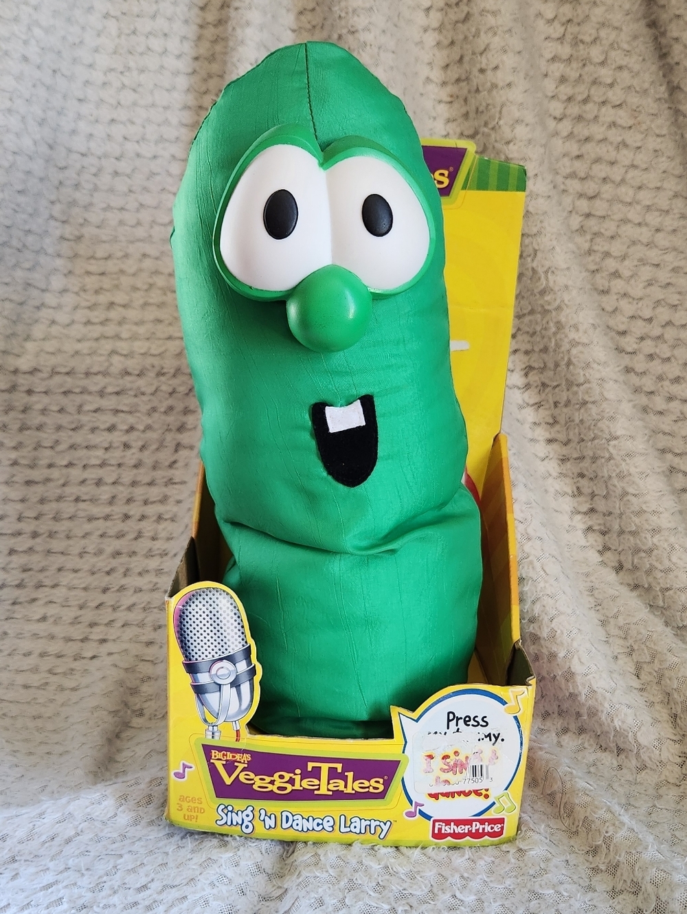 New Vintage Y2k Veggie Tales Fisher Price Sing N Dance Larry Toy 2000s
